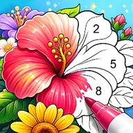 Easy Color: Color by Number icon — colouring game for Android